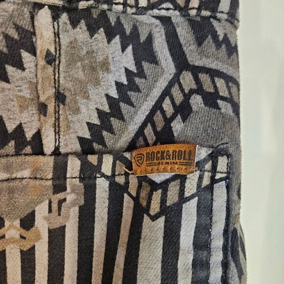 Rock and Roll Denim Button Bargain‎ bell Reversible size 31x30 - Picture 6 of 16